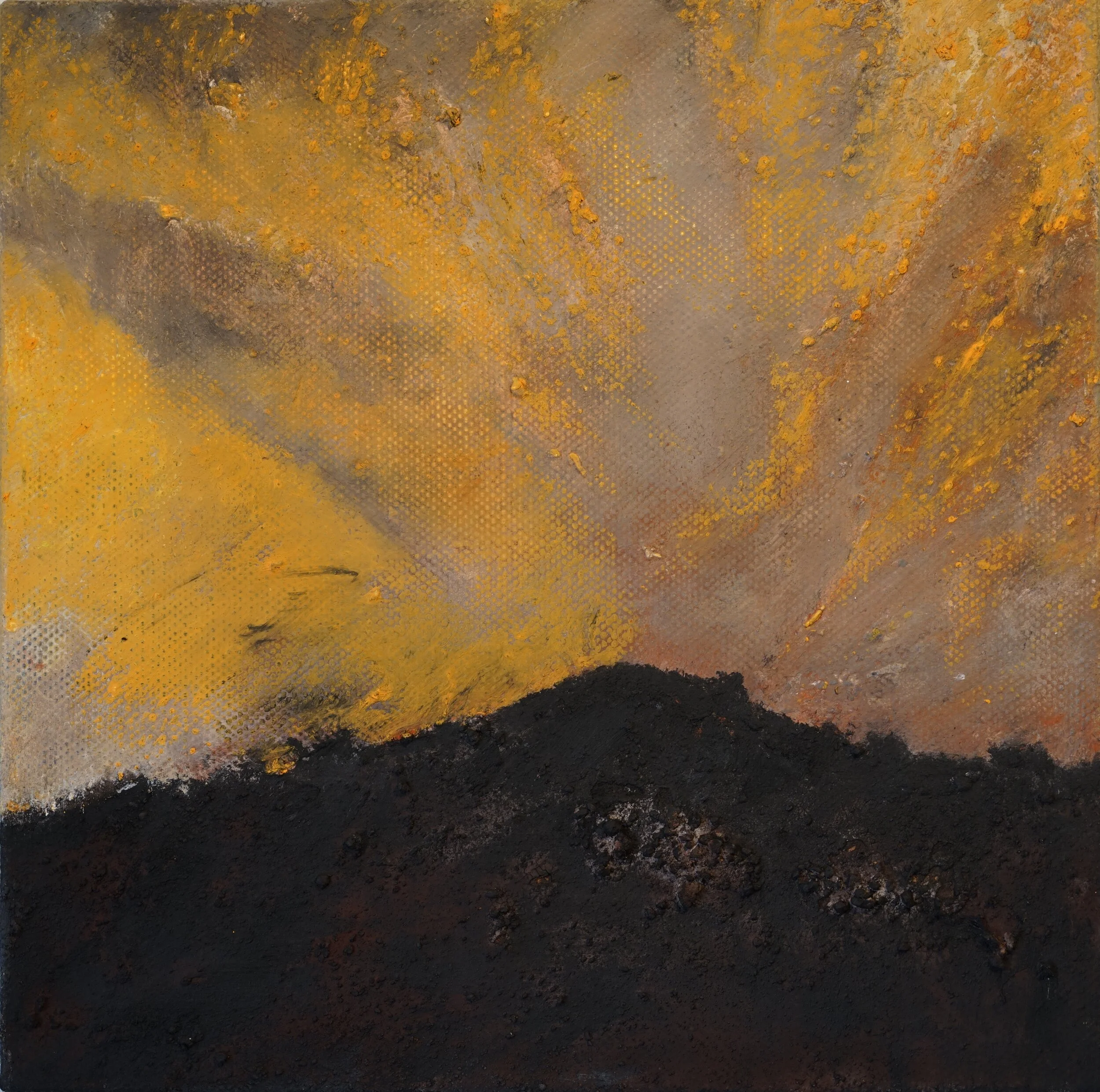 Mandy Martin, "Storm at sunset", 2015, Pigment, oil on linen, 50 x 50 cm