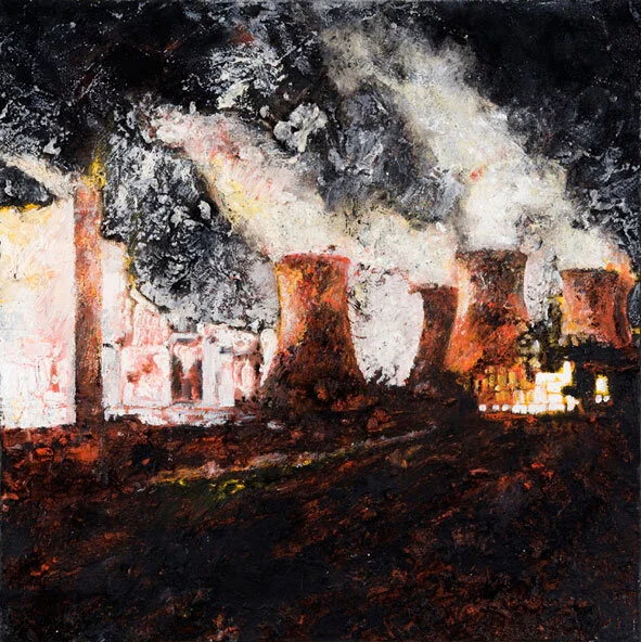 Mandy Martin, "Power Station 12", 2011, Pigment, oil on linen, 51 x 51 cm