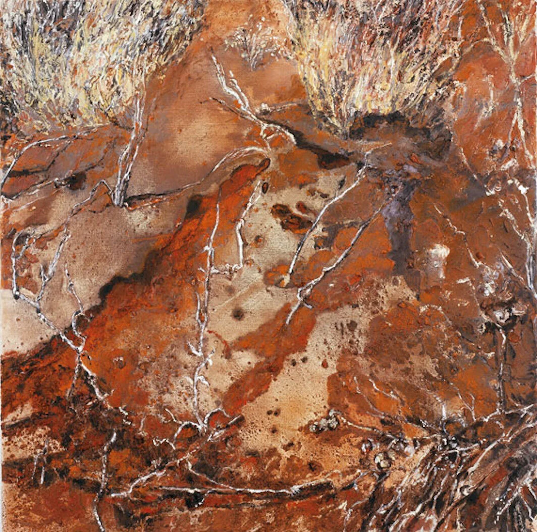 Mandy Martin, "Desert Place 1", 2011, Pigment, oil on linen, 135 x 135 cm 