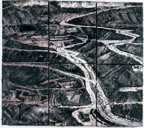 Mandy Martin, "Open Cut Coal", 2011, Pigment, oil on linen, 80 x 91 cm