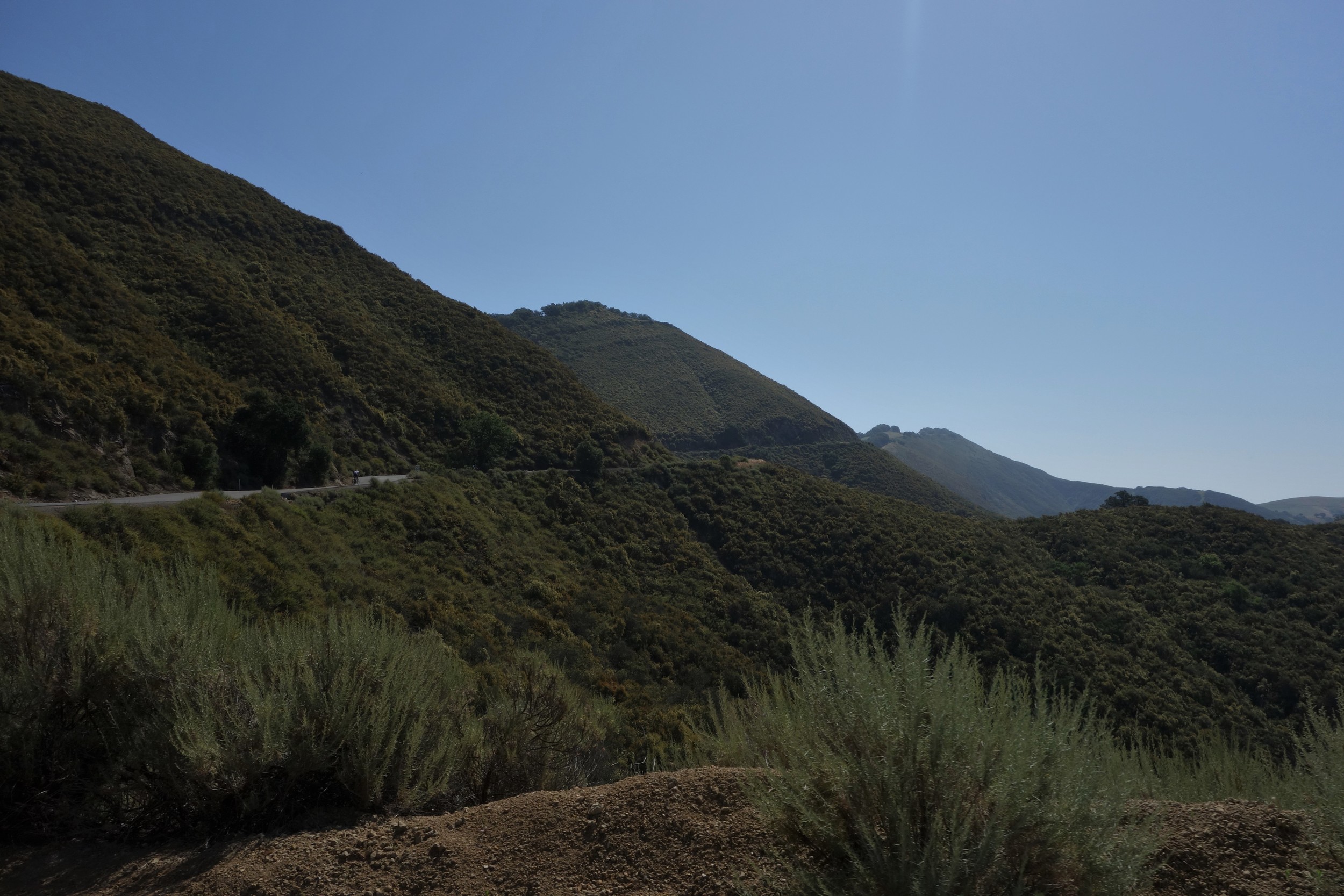  Like a paved nightmare slicing into the side of the mountain... 