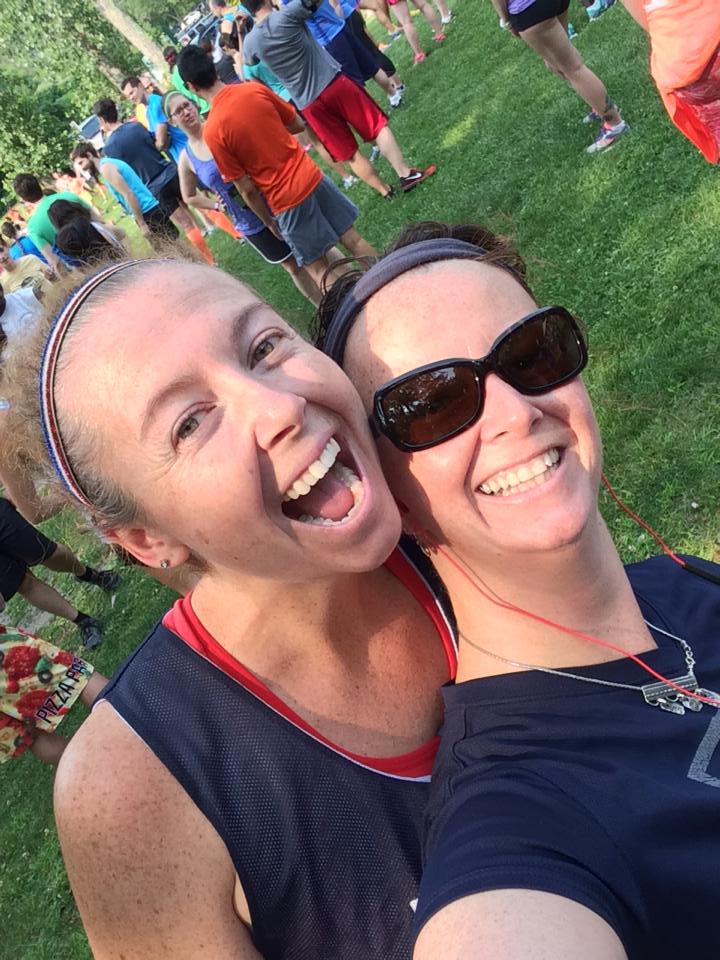 standard pre-race photo with Amy!