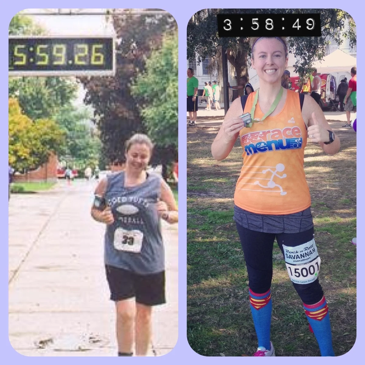 Marathon 1 (Sept 2006) vs Marathon 2 (Nov 2012)