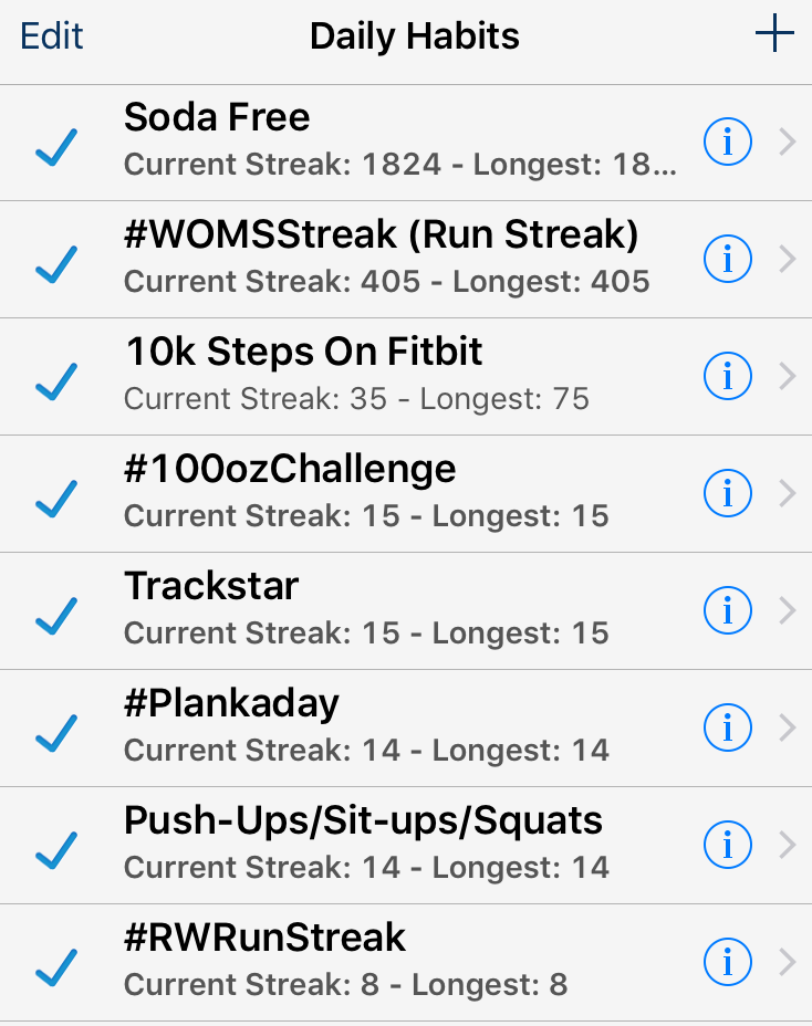Screenshot from thursday night (since my ww week starts on Friday)