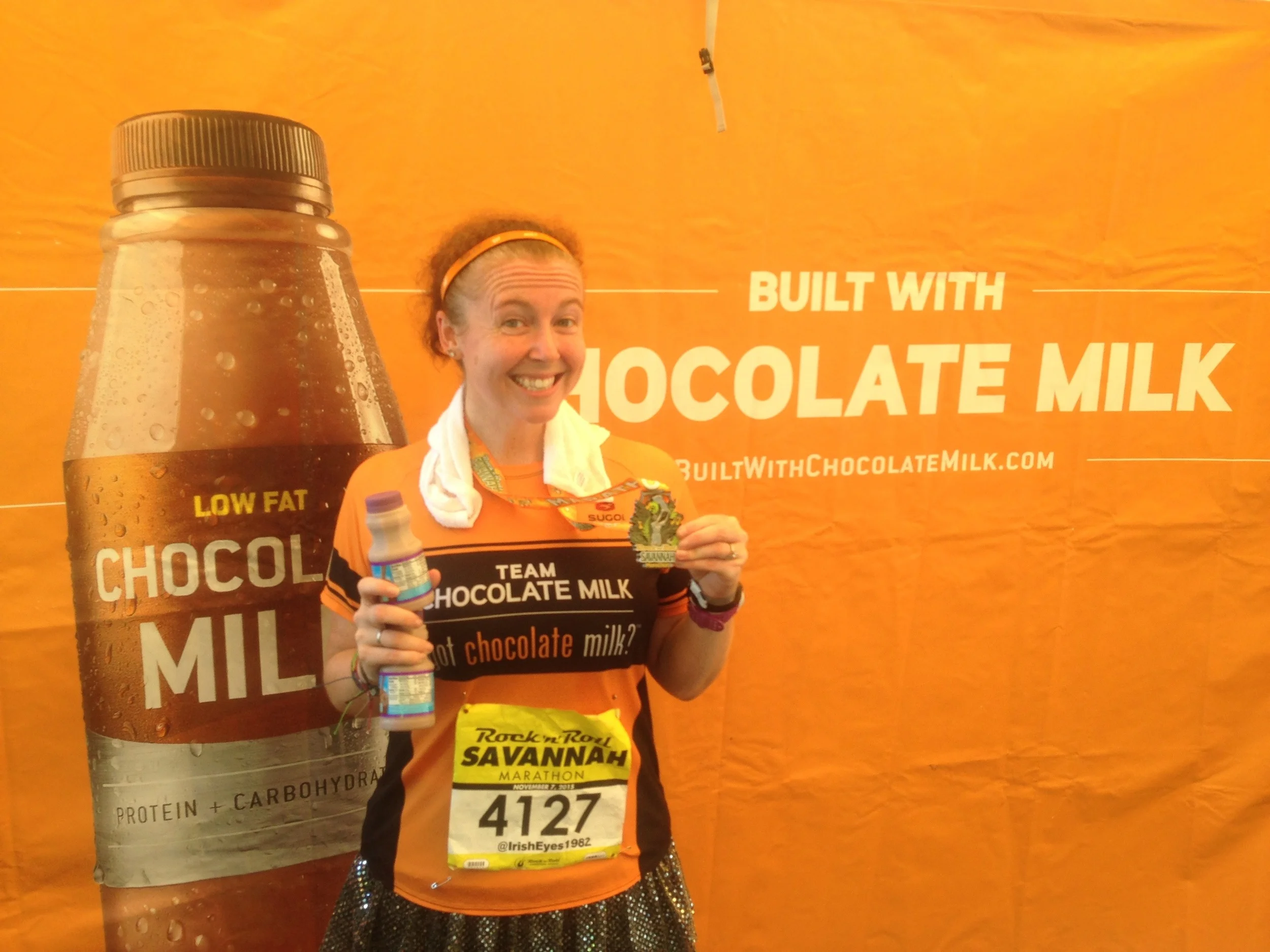 Thanks again chocolate milk for the entry into the race