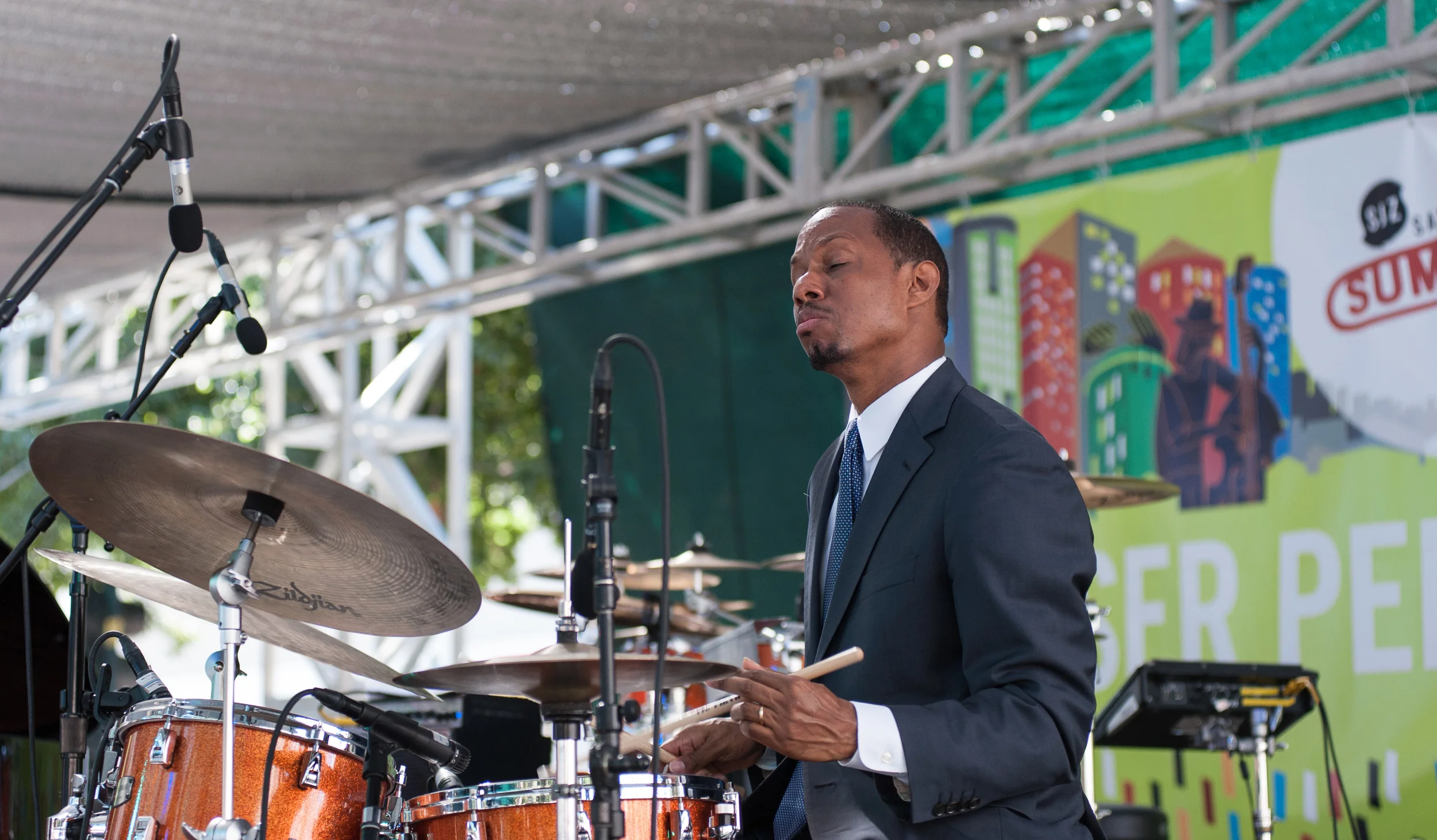 Willie Jones III @ San Jose Jazz Festival 2015
