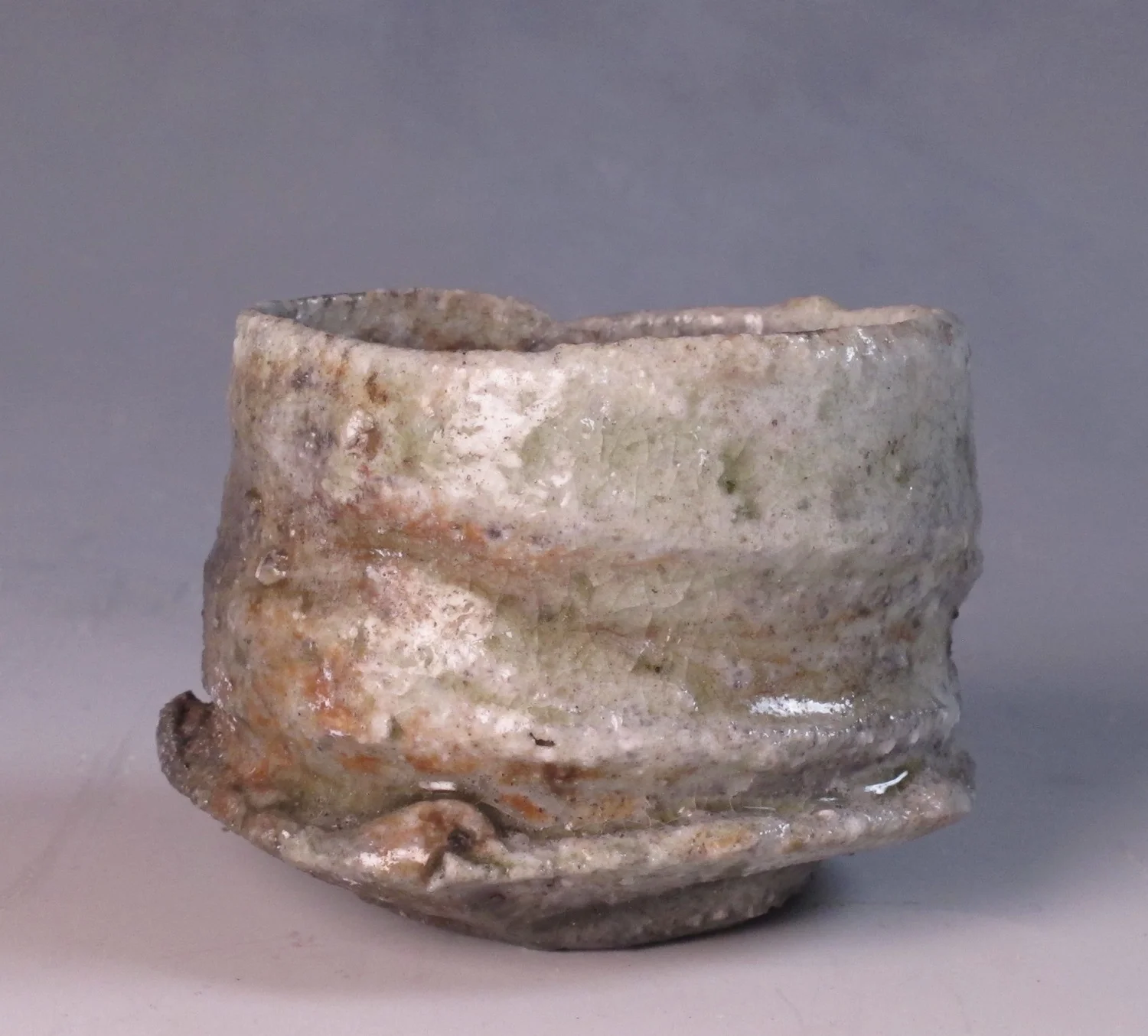 Natural ash guinomi, hiki-dashi