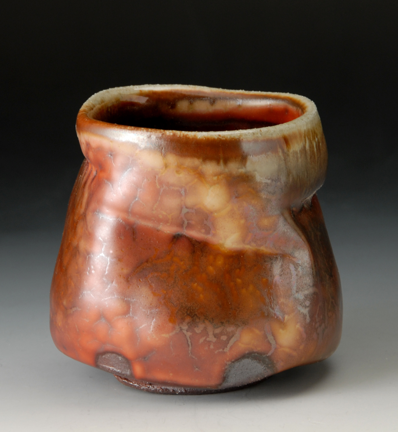 Tumbler, shino glaze