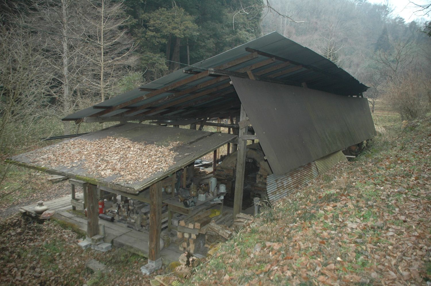 Kiln shed