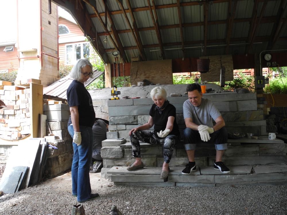 Chillin' during the unloading.