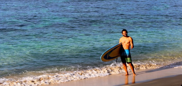 Surfing Qamea