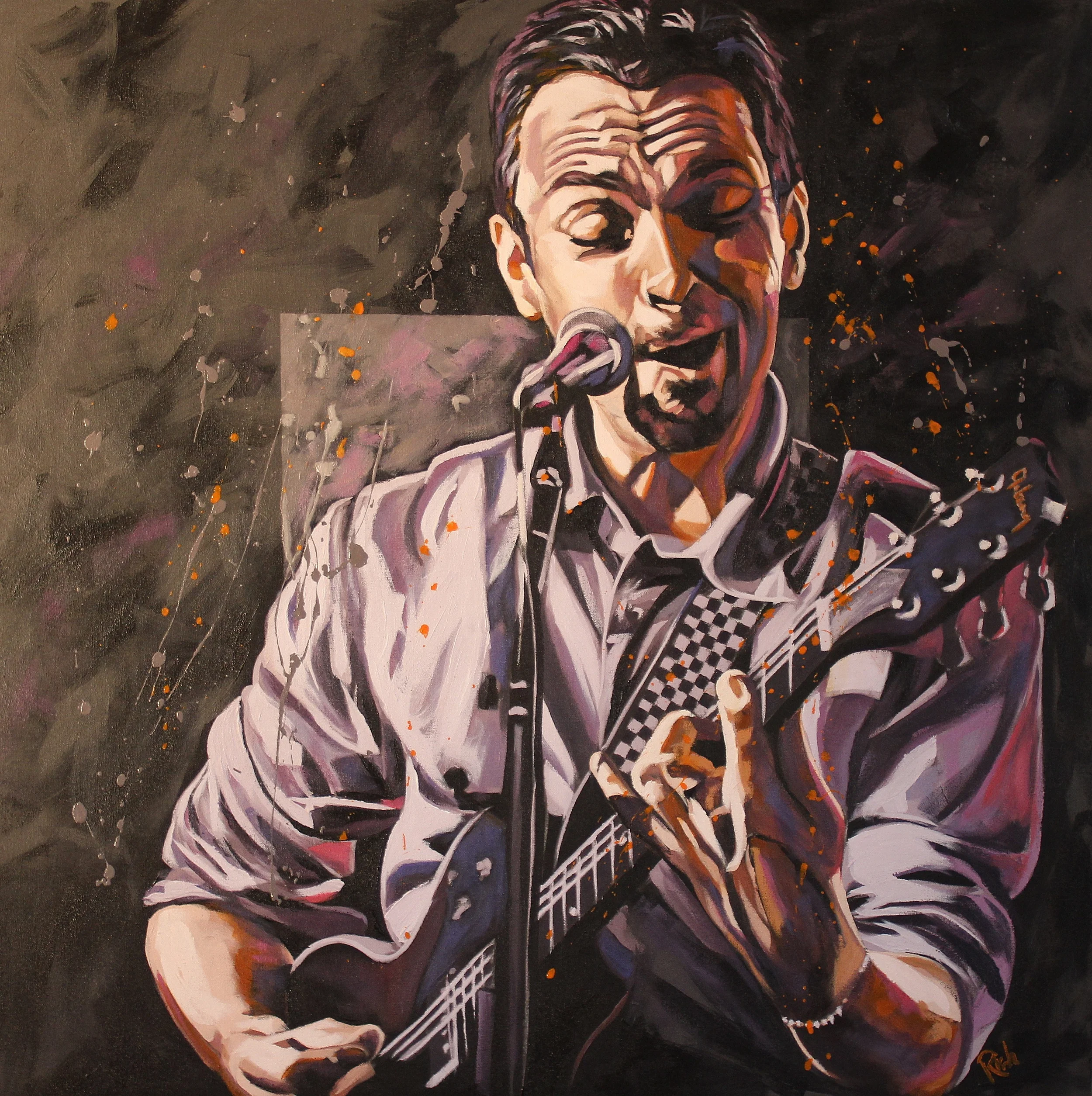  local artist commission, cd cover  30x30 