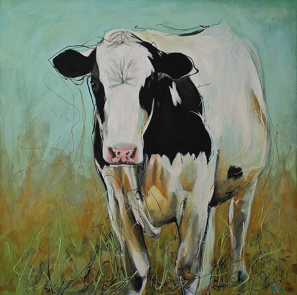 Dairy Cow 2 Acrylic on canvas 36x36