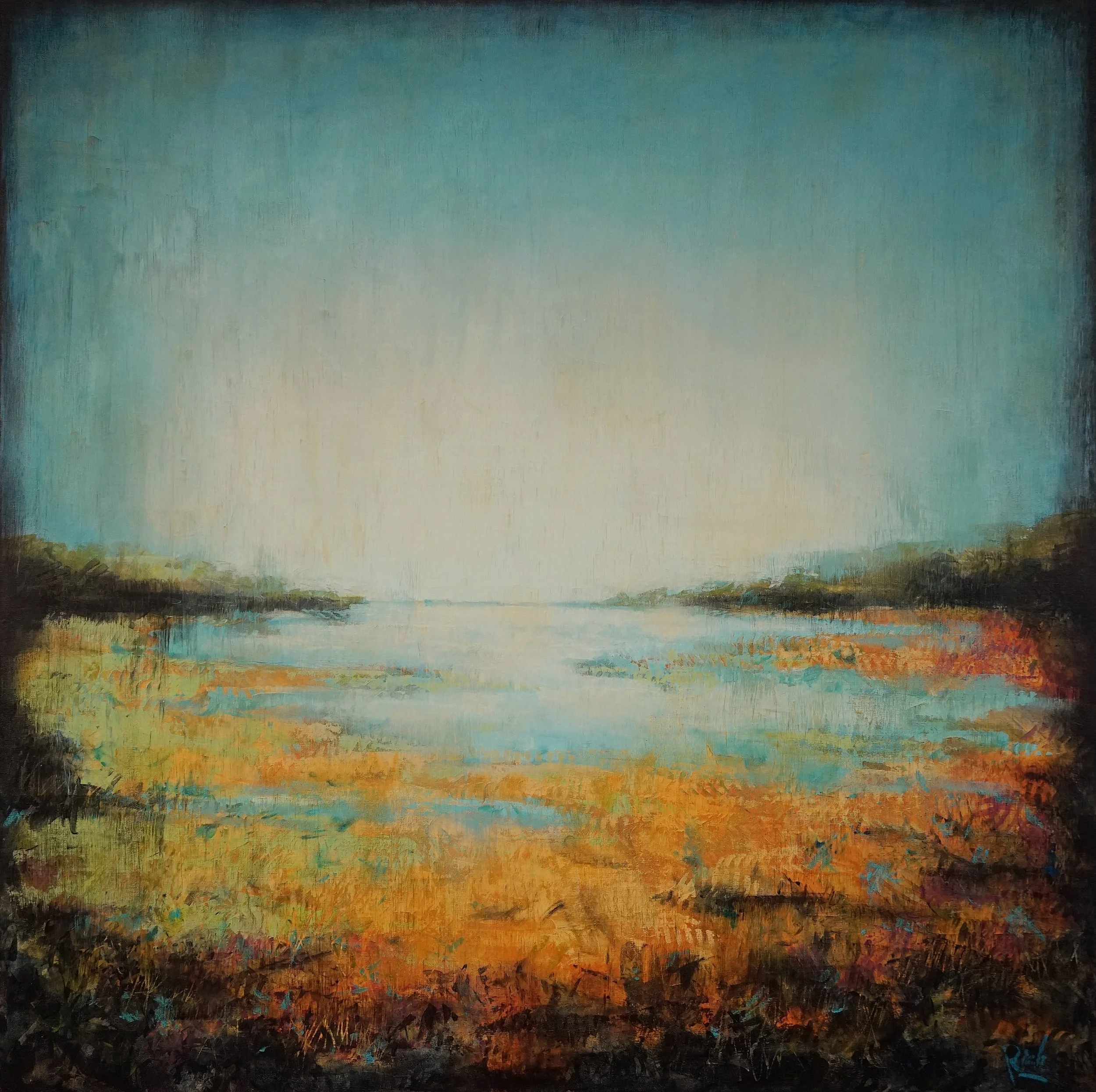 Marsh Light Acrylic on canvas 42x42