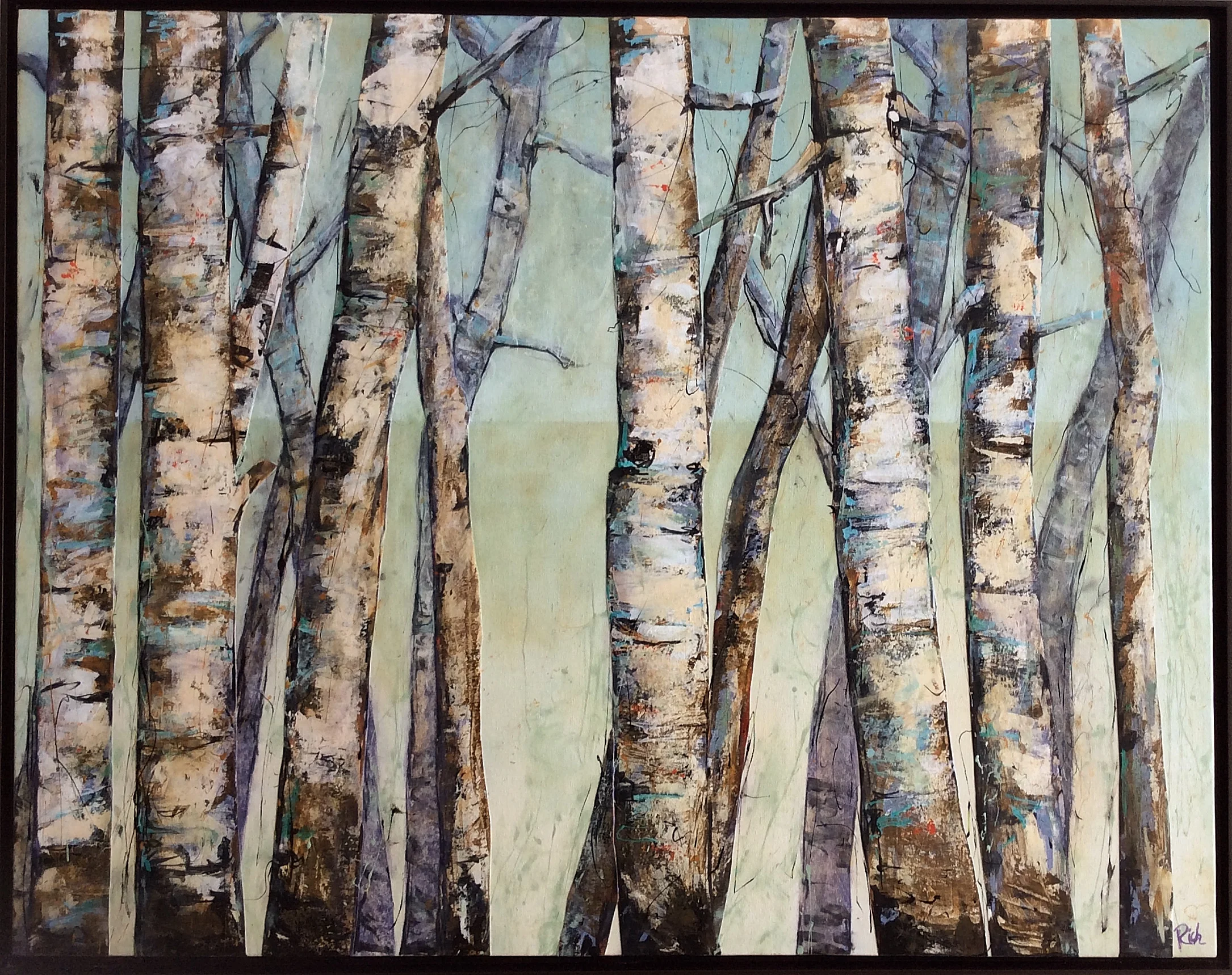 Birch Grove Acrylic on canvas 60x36