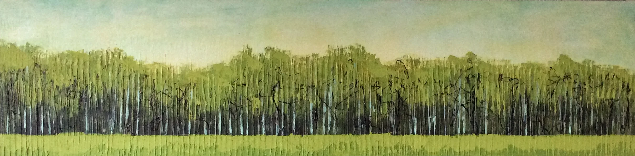 Treeline Acrylic on canvas 48x12