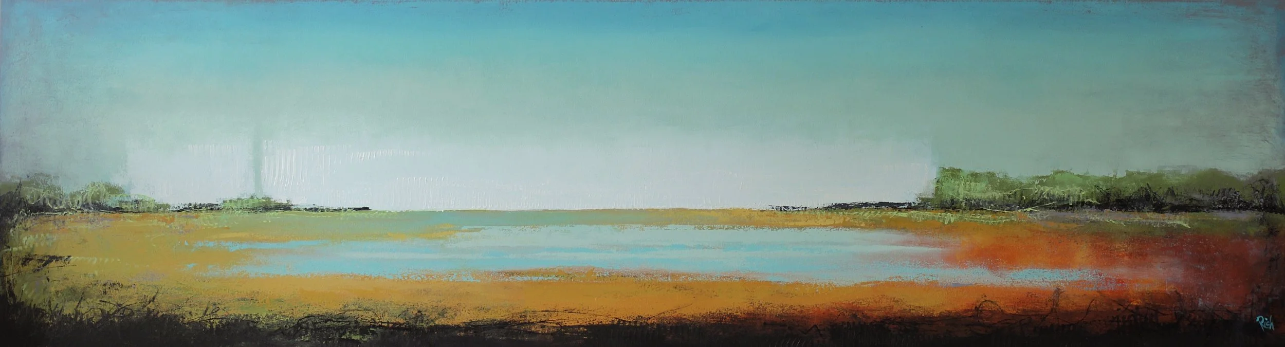 Acrylic on canvas 96x24
