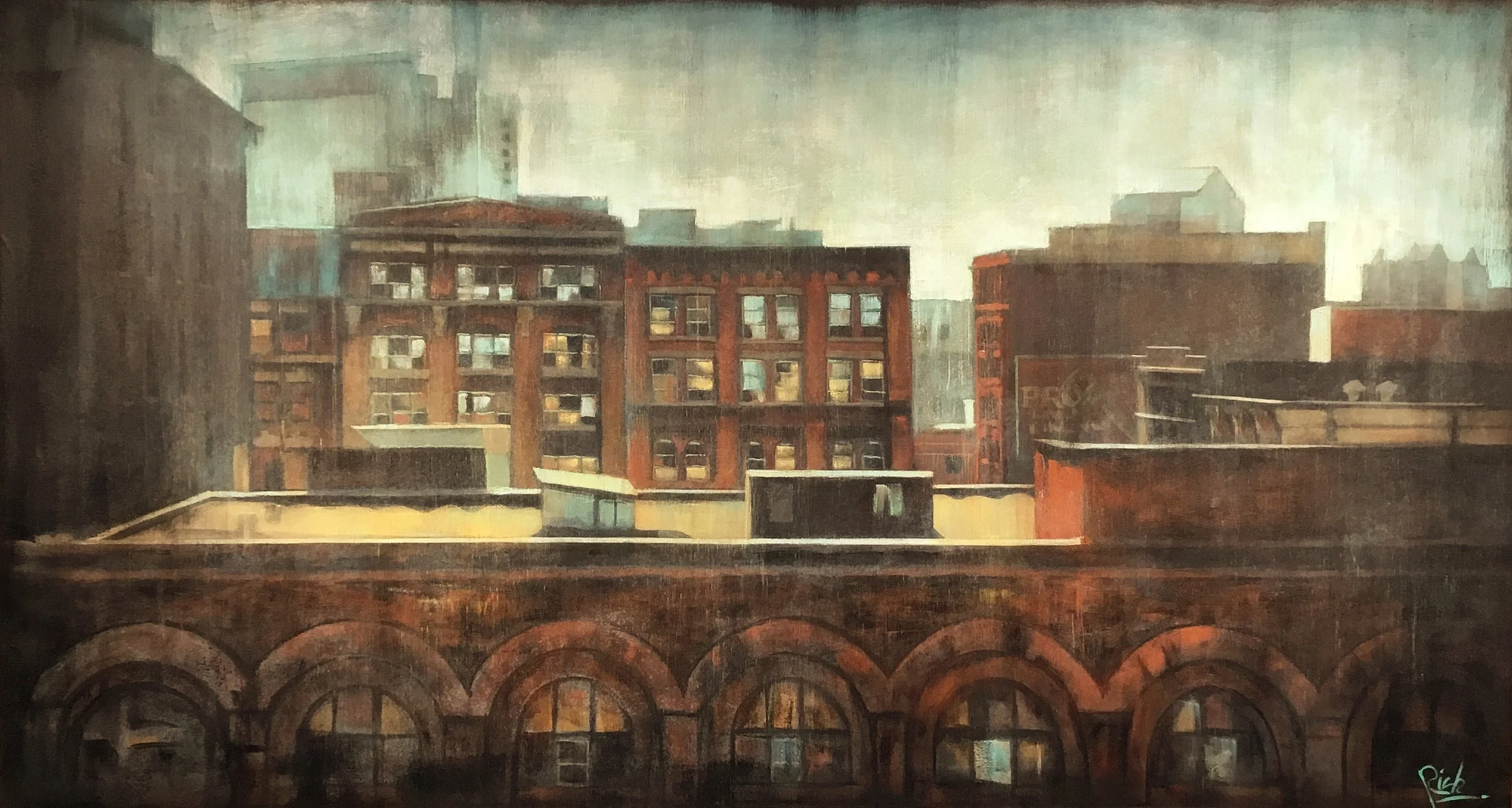 Hot Tin Acrylic on canvas 63x34