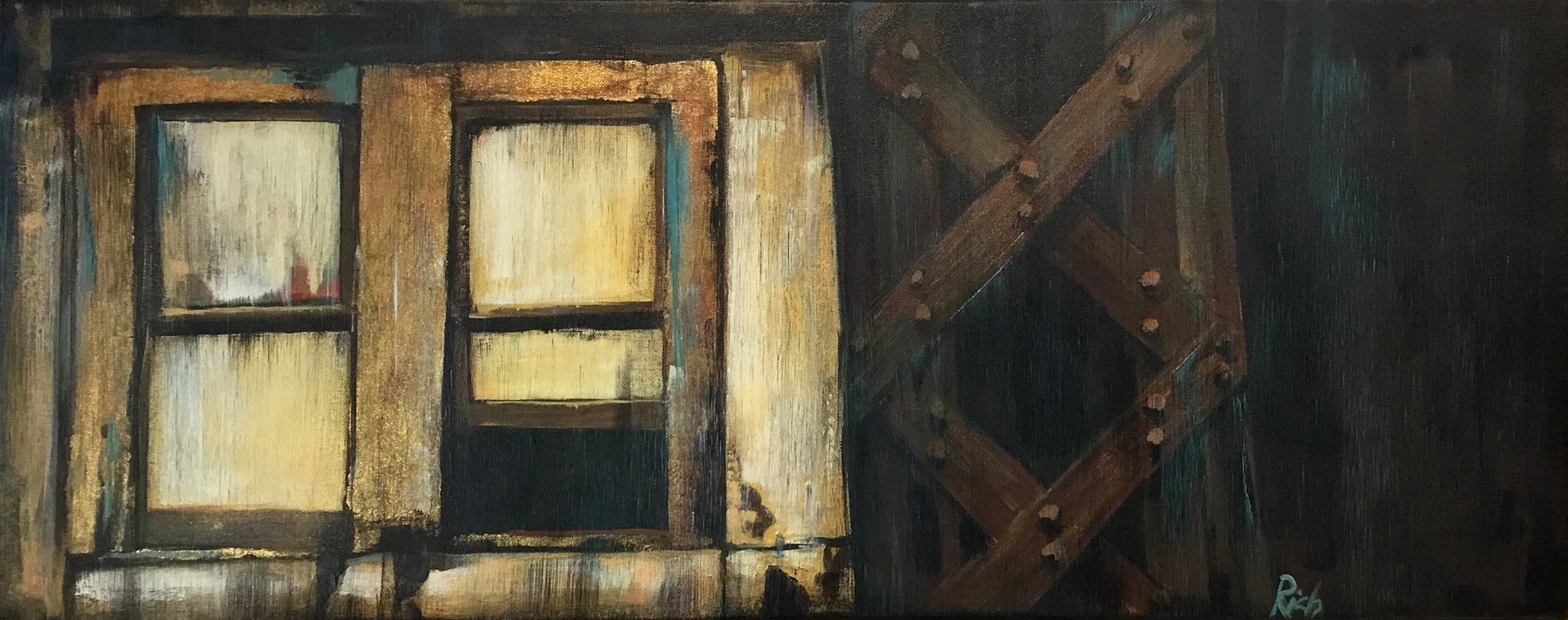 Under the bridge Acrylic on canvas 24x16