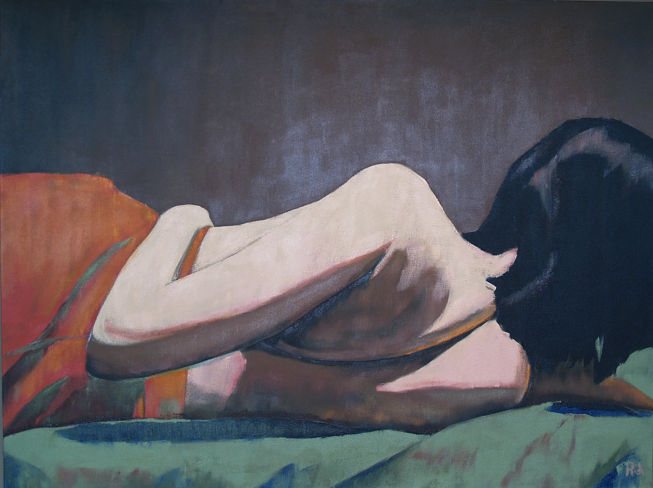   Reclining woman   Acrylic on canvas  30x24 