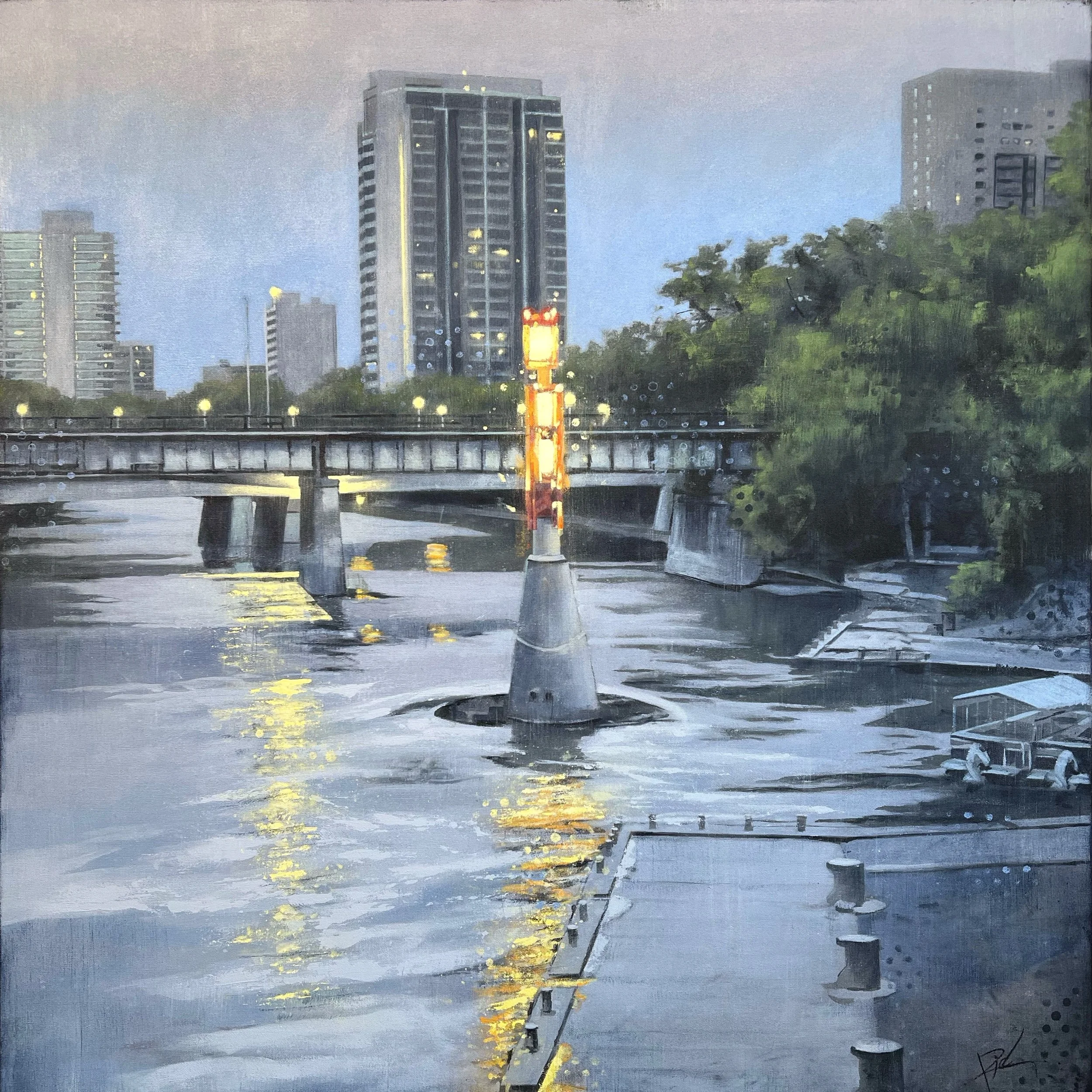  Monolith (The Forks)  36×36 on canvas 