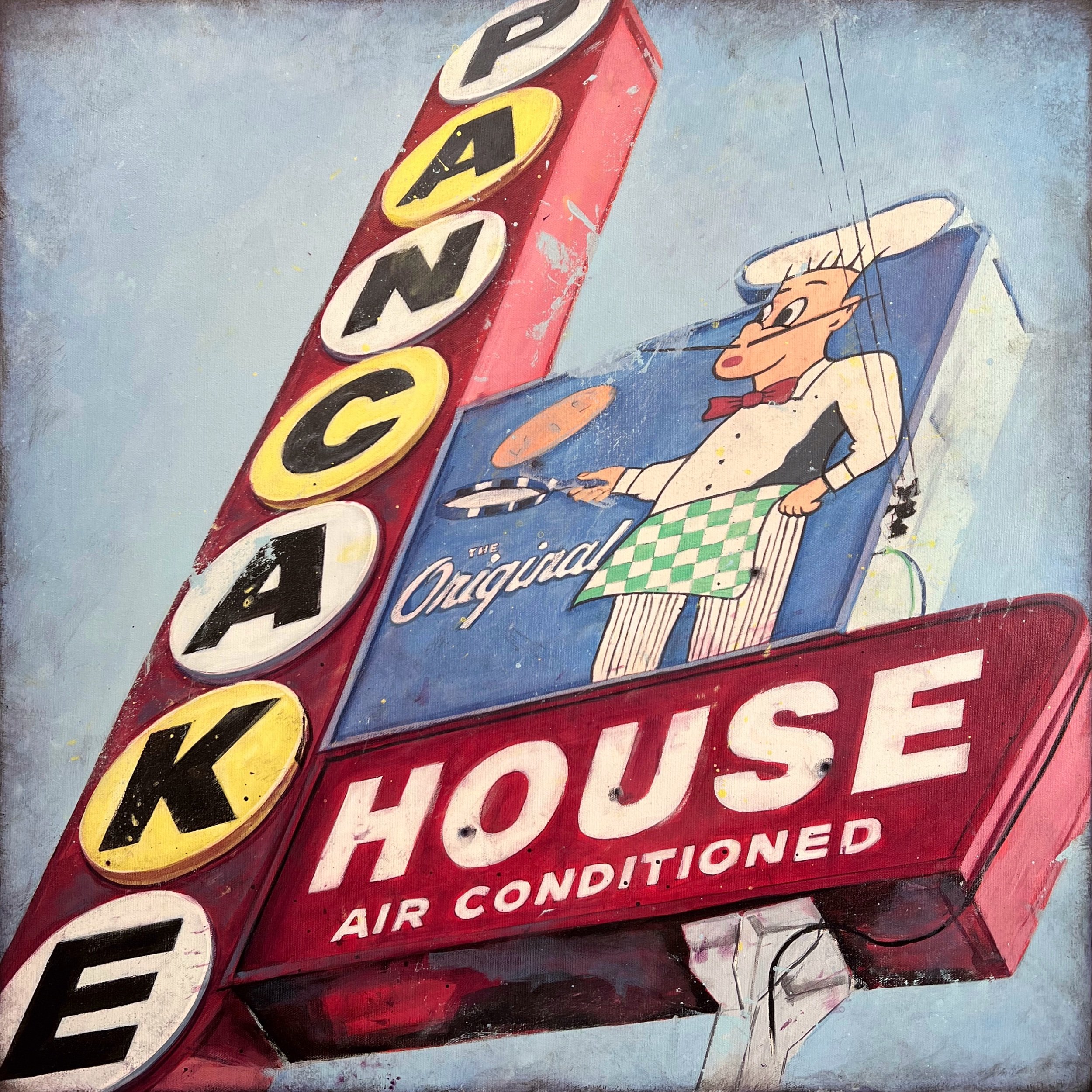  Pancake House  30×30 on canvas  