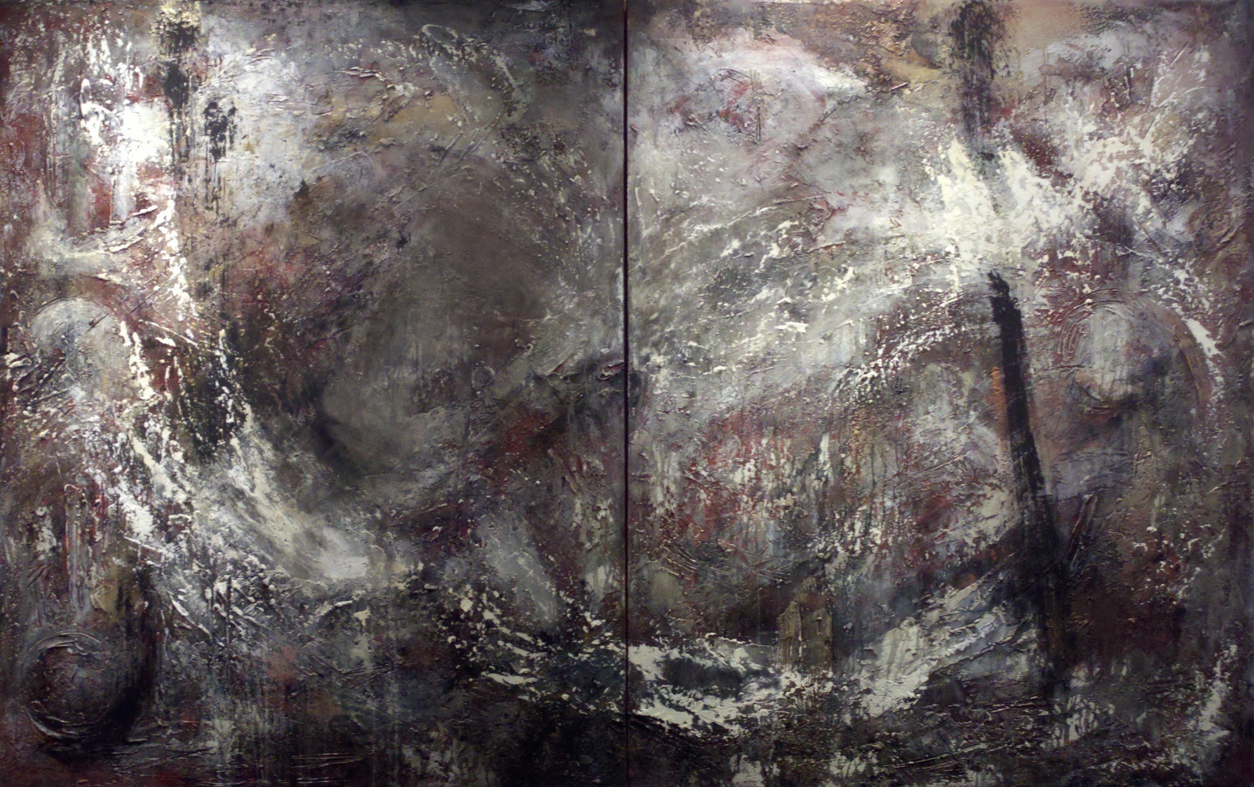 Aqua Vitae - mixed media and gold dust on canvas - 60 x 96 inches.JPG