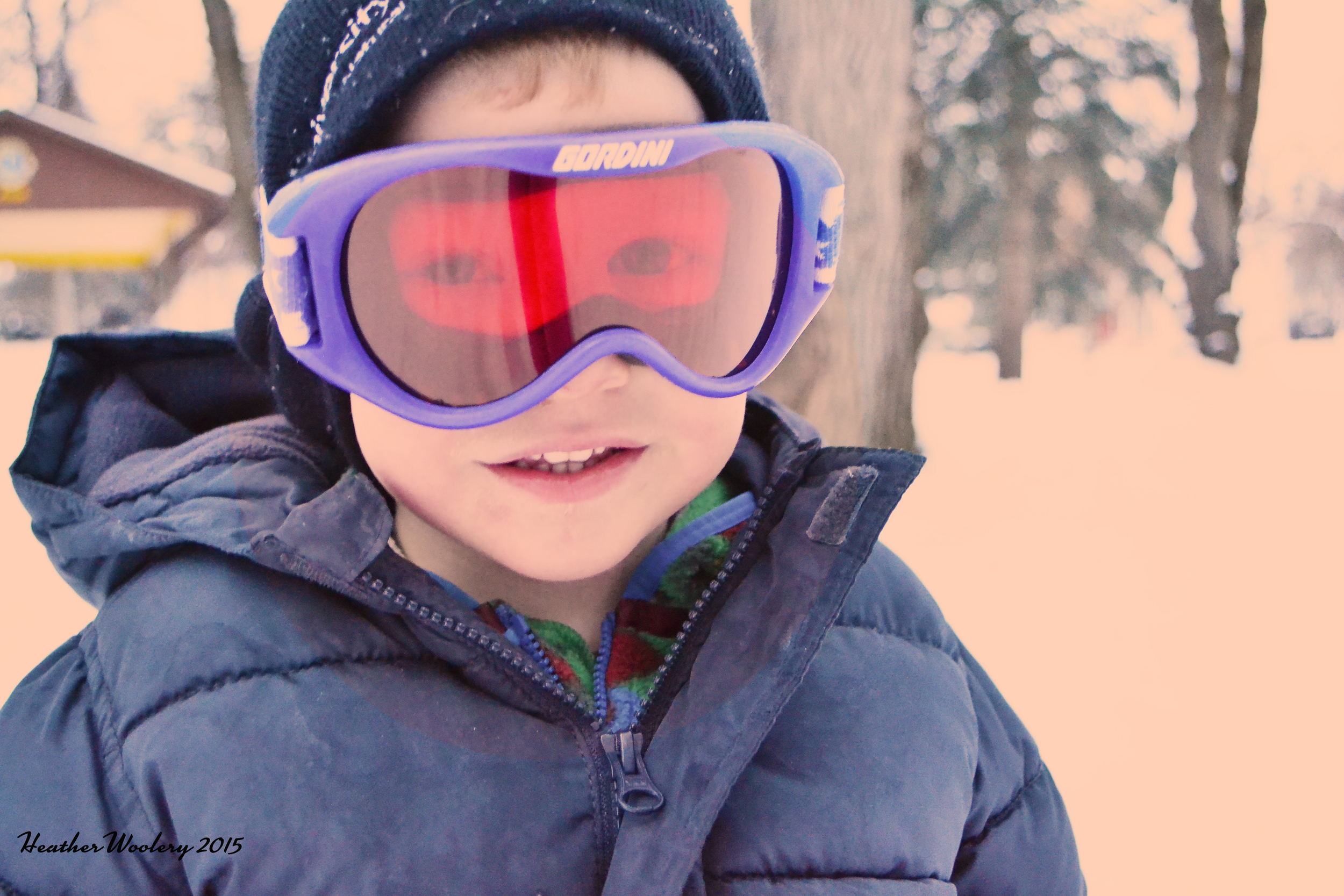 Gearing up to go sledding | All Rights Reserved Heather Woolery 2015