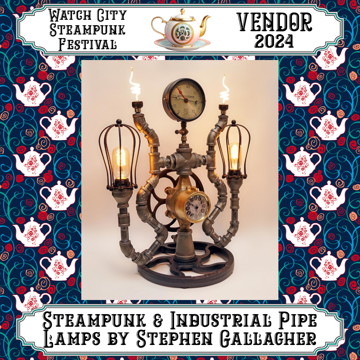 Steampunk &amp; Industrial Pipe Lamps by Stephen Gallagher