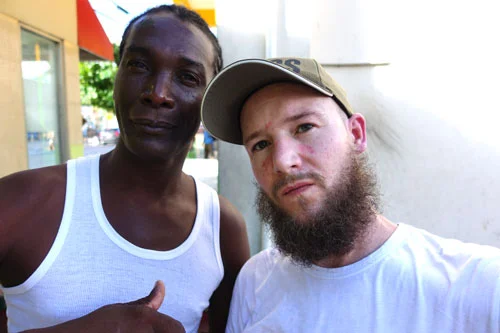 Me and Mikey Tenor - who I met on the street