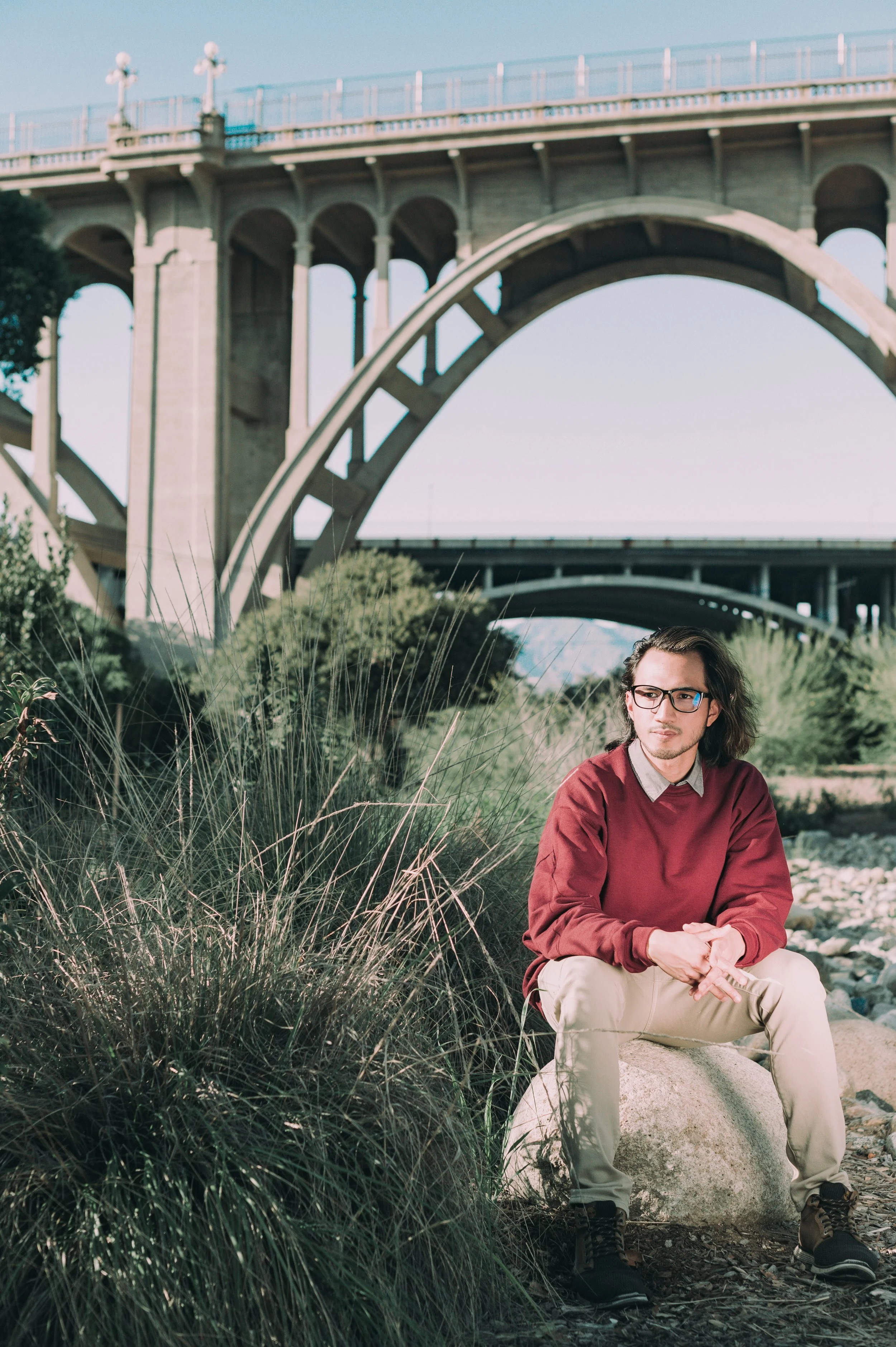 Photoshoot under the Arroyo Secco Bridge