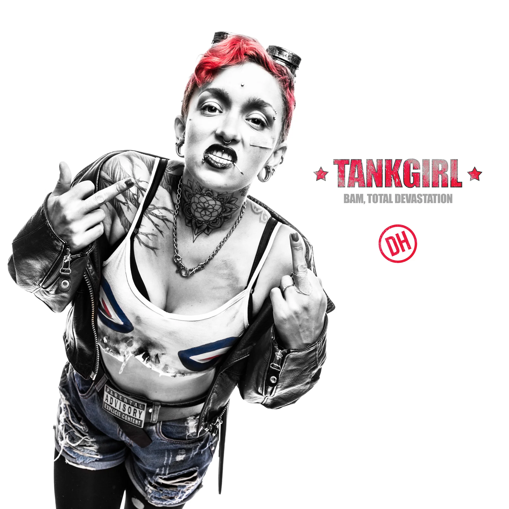 Poster from the "Tank Girl" series.