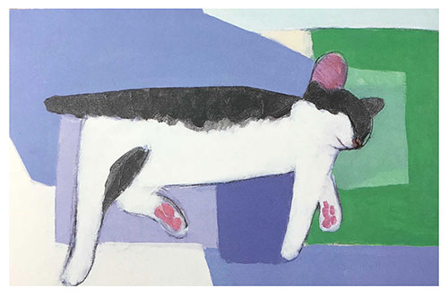 Cat Painting by Ryuichi Yamashiro