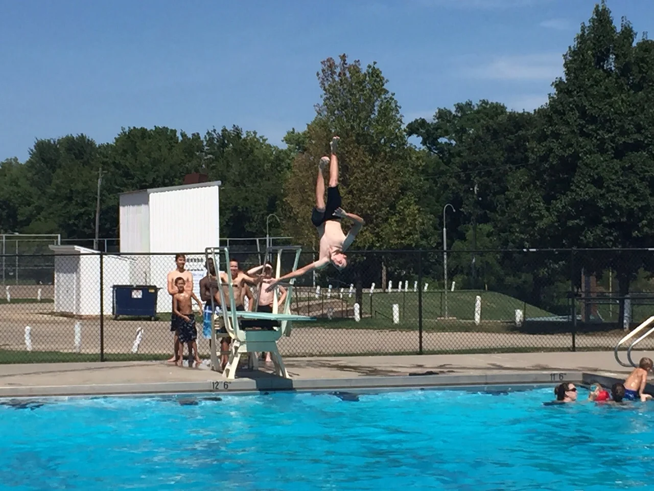 Max, airborne. I don't think this move is Olympic qualified.