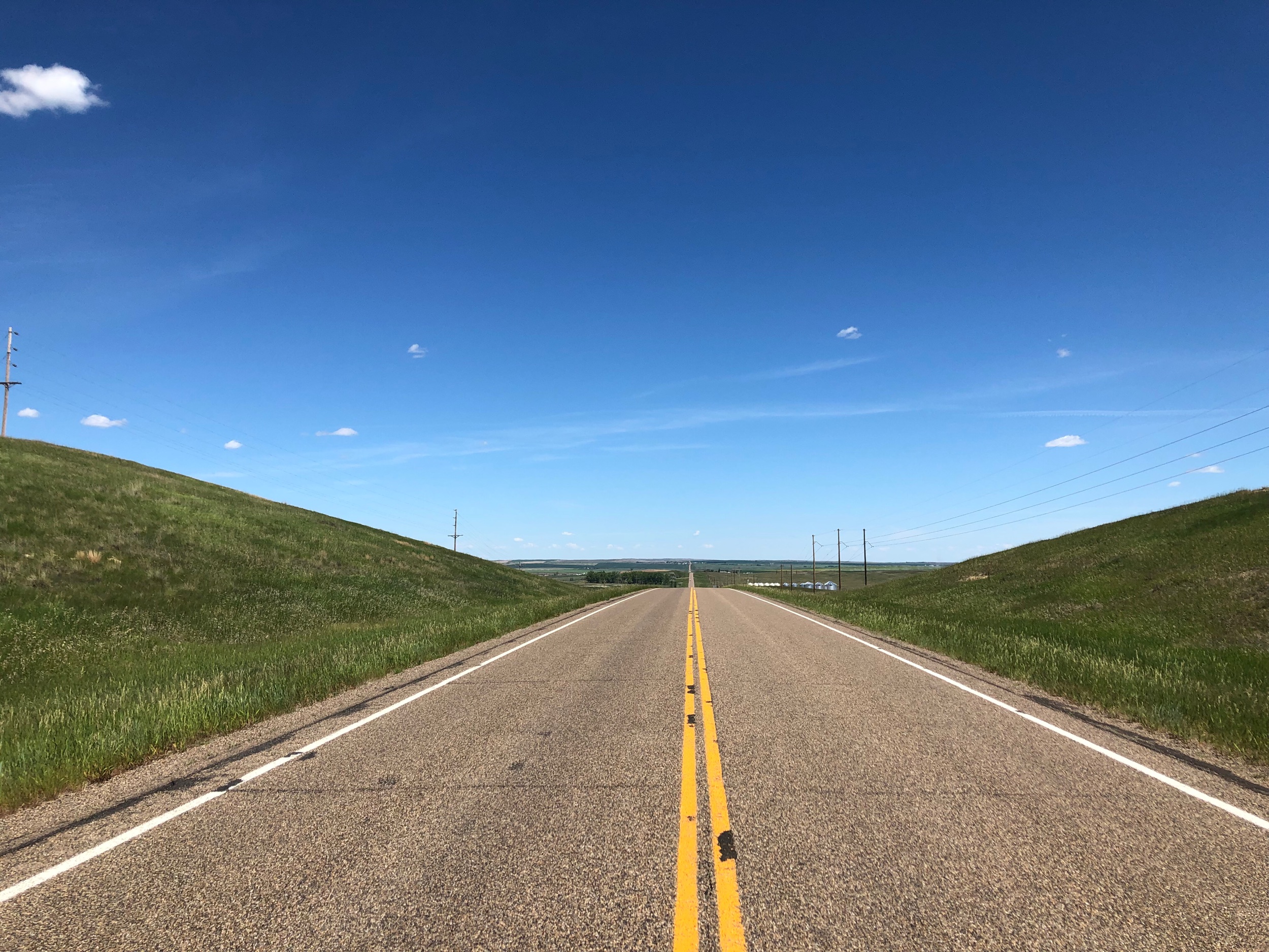 The road behind