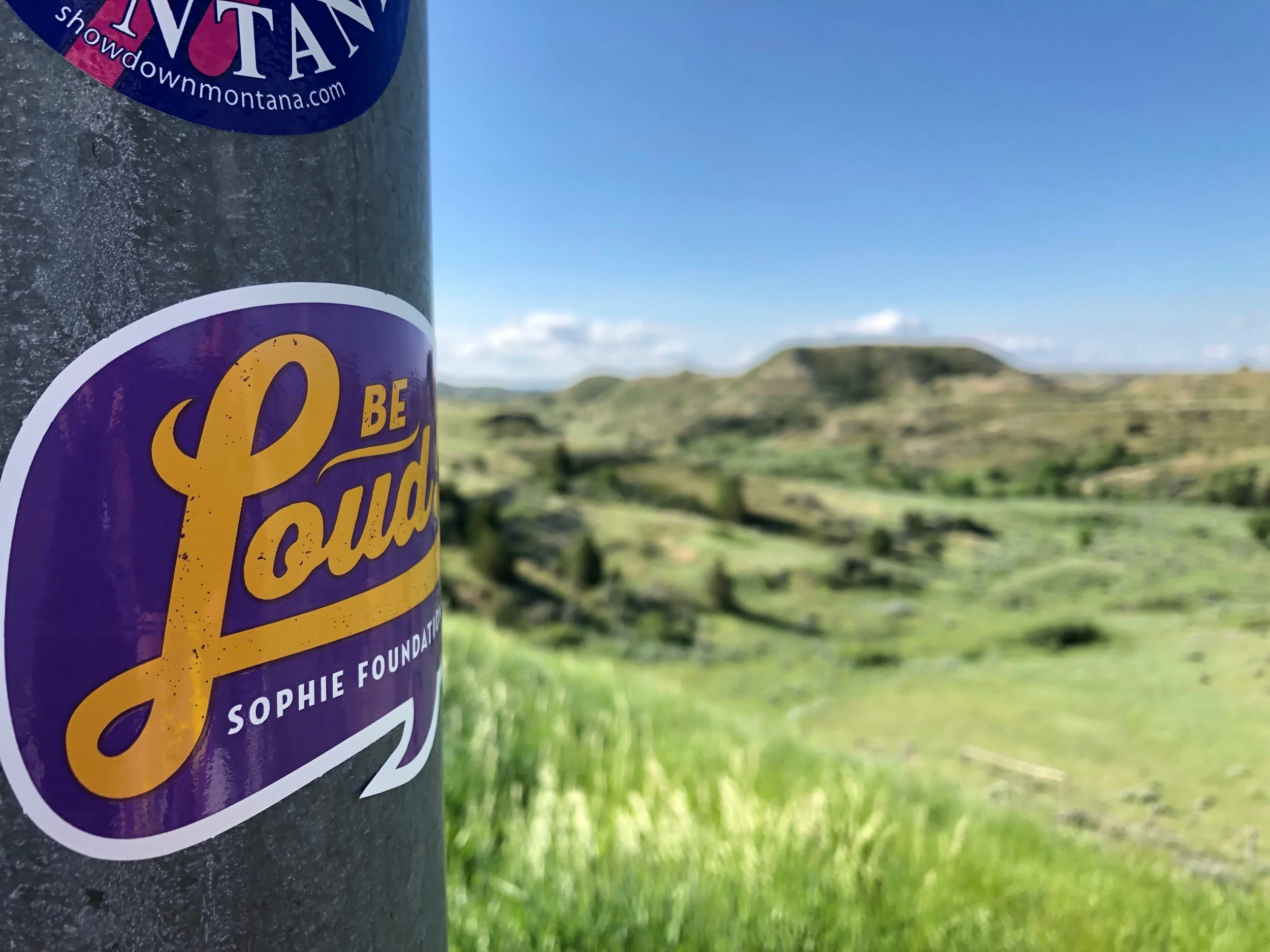 Repping Be Loud! out here in Teddy Roosevelt National Park