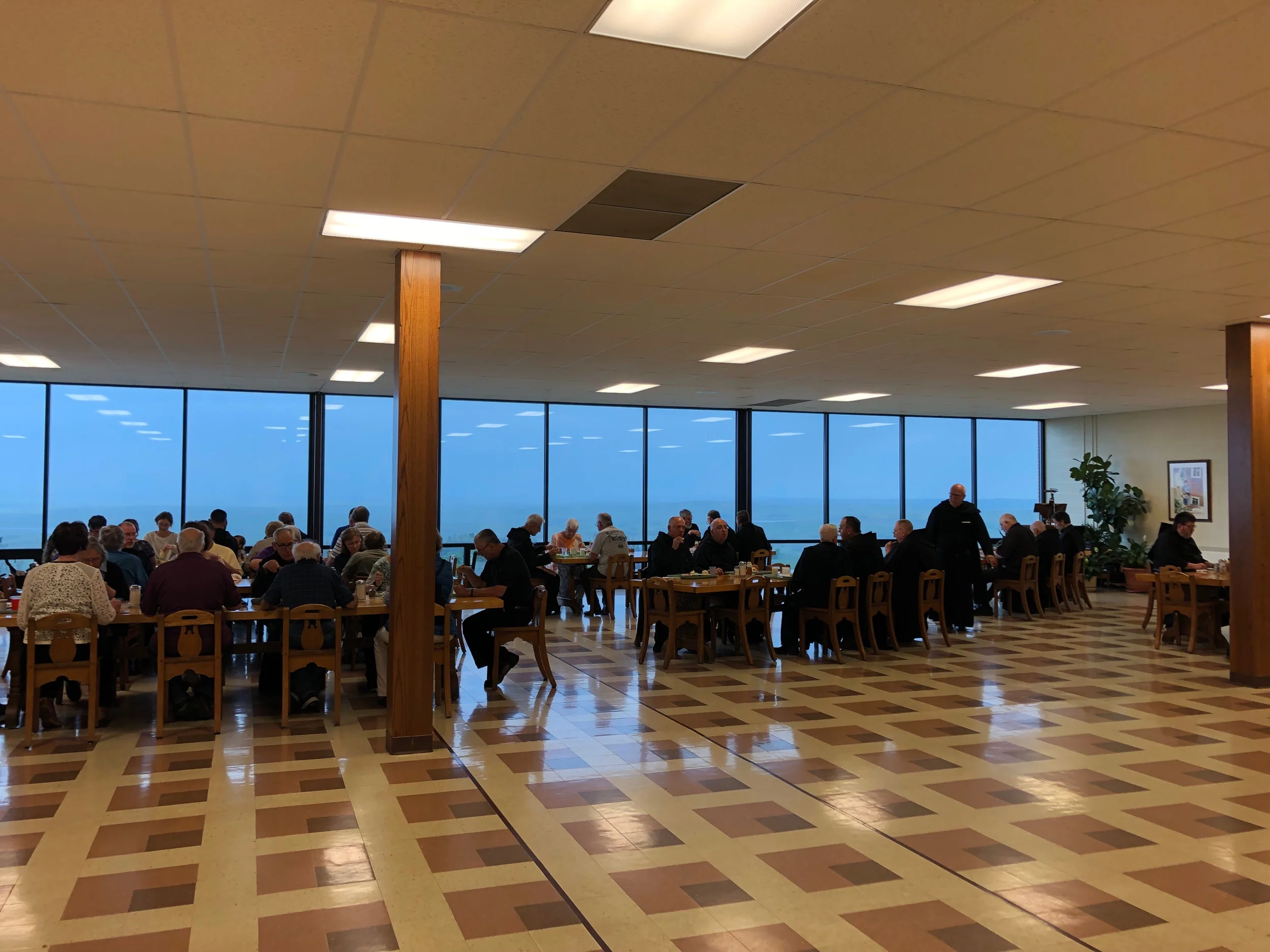 Dinner with the monks