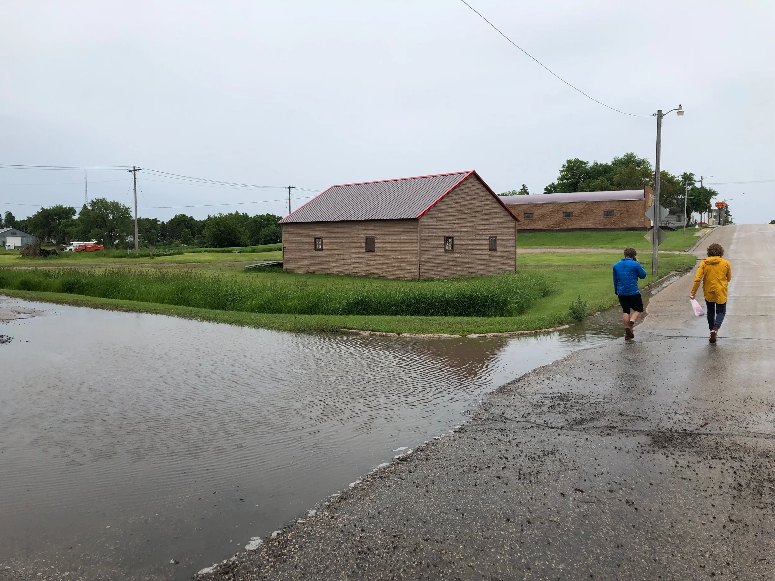 Gackle got some rain today