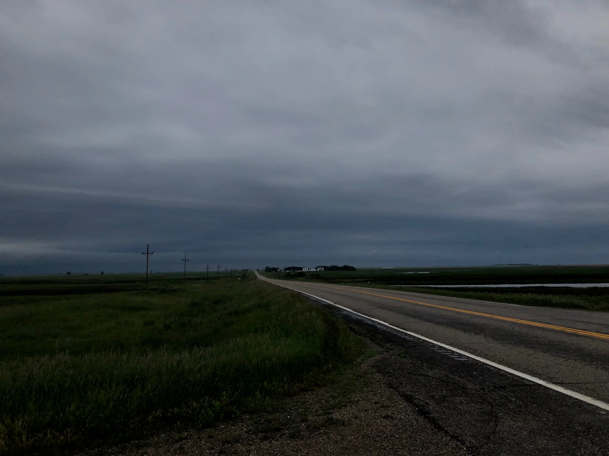 Trying to outrun a storm heading our way