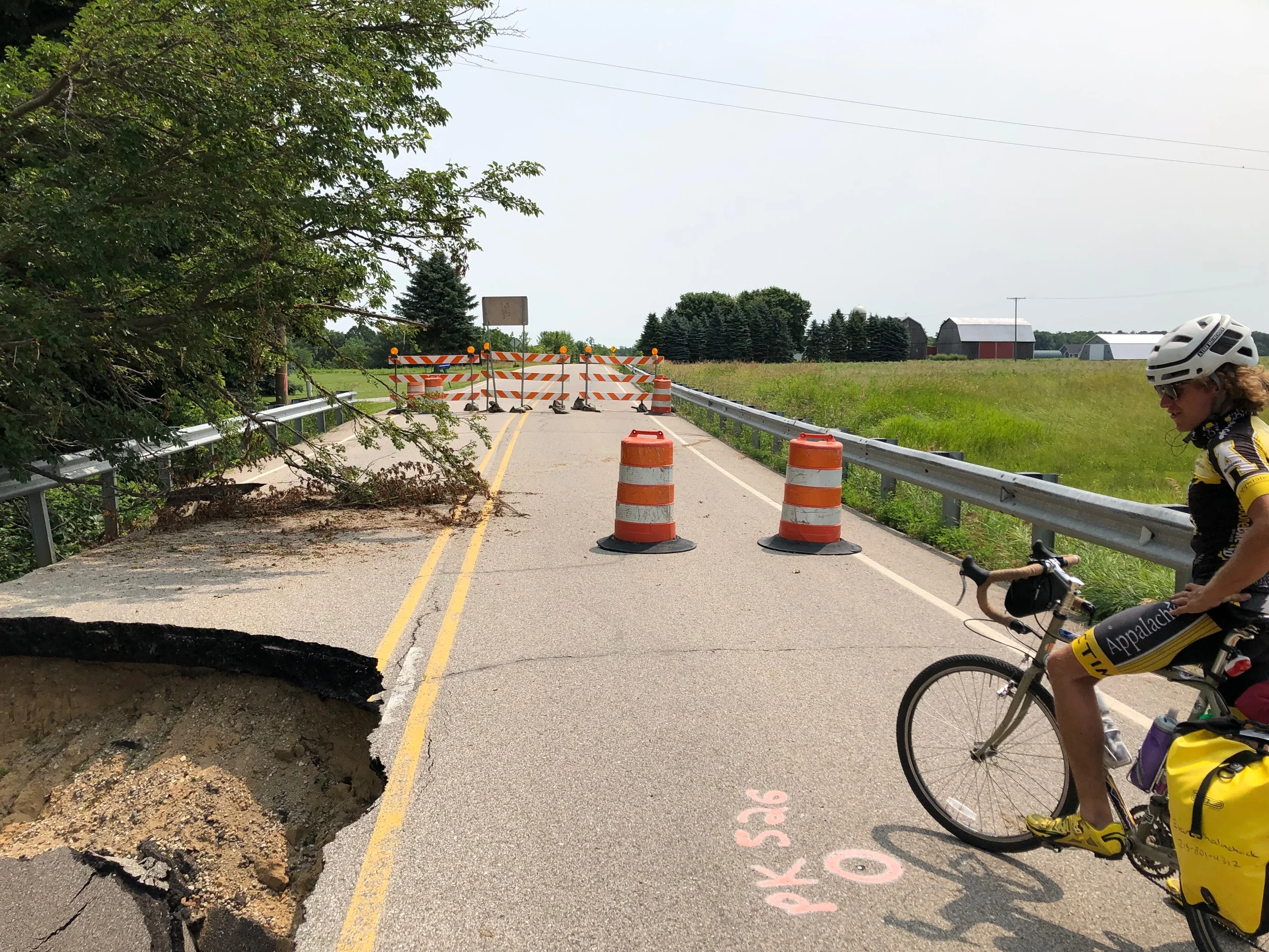 Pothole left!