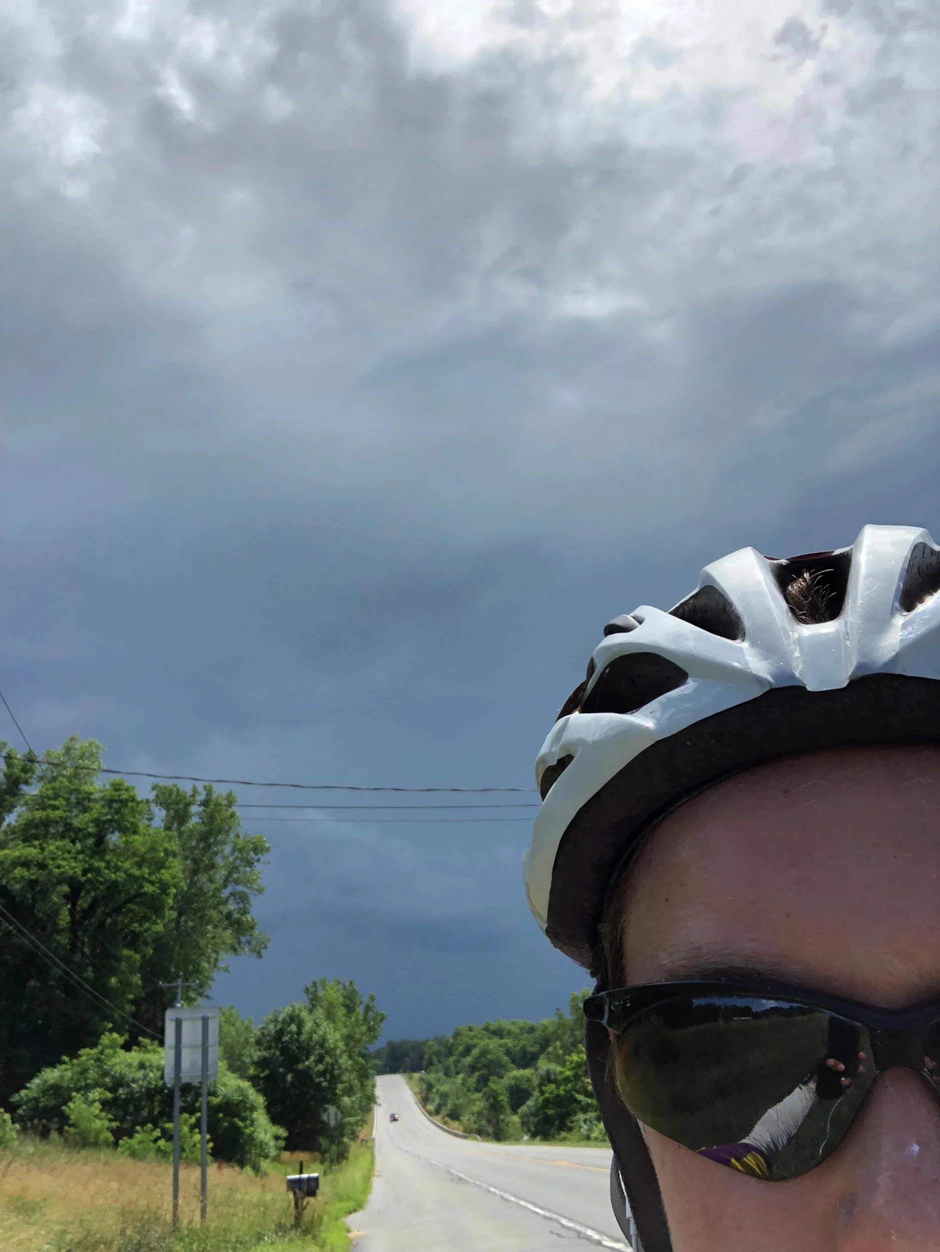 Thunderstorm chasing us into Oswego