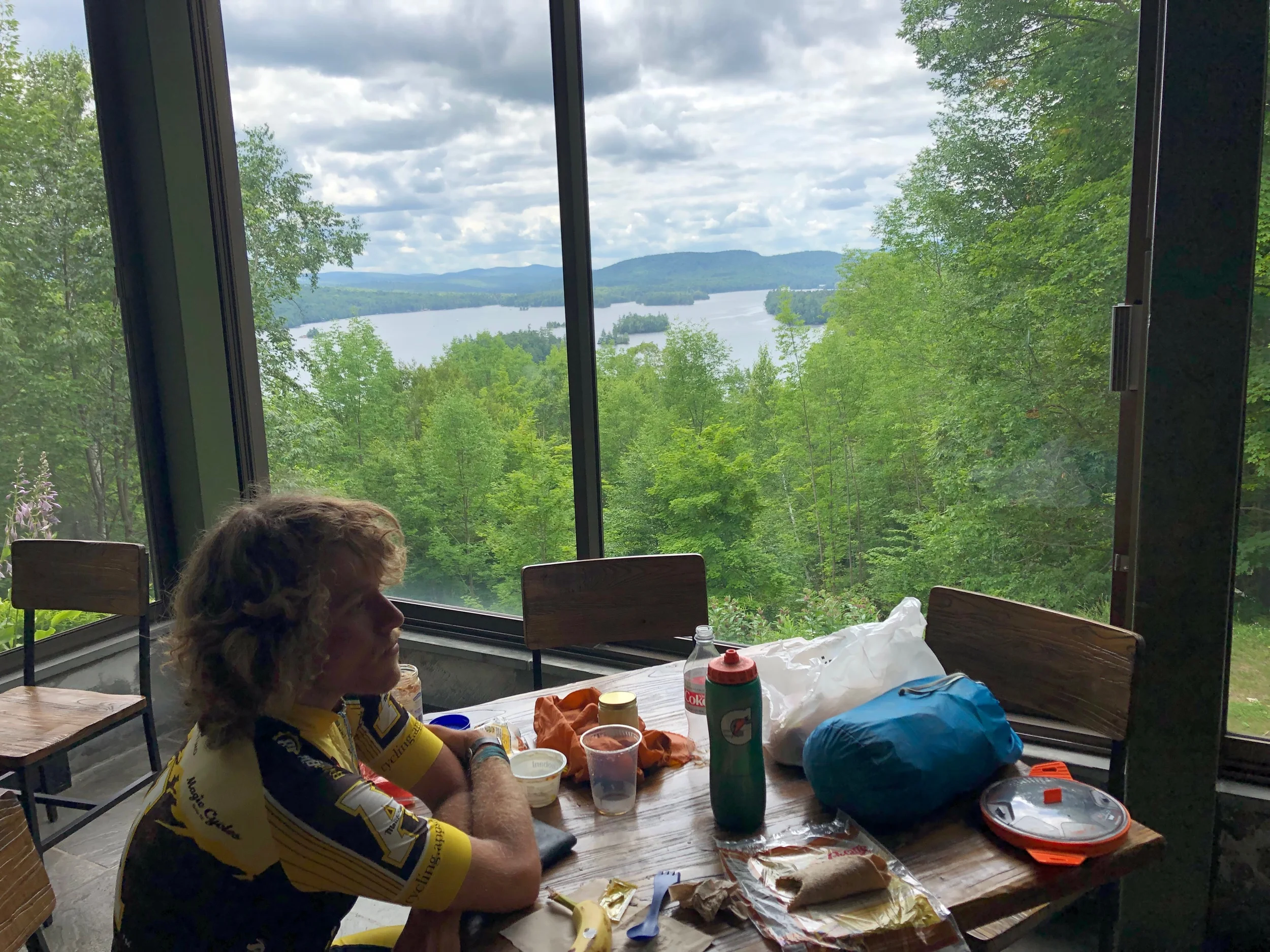 Lunch break at the Adirondack Museum