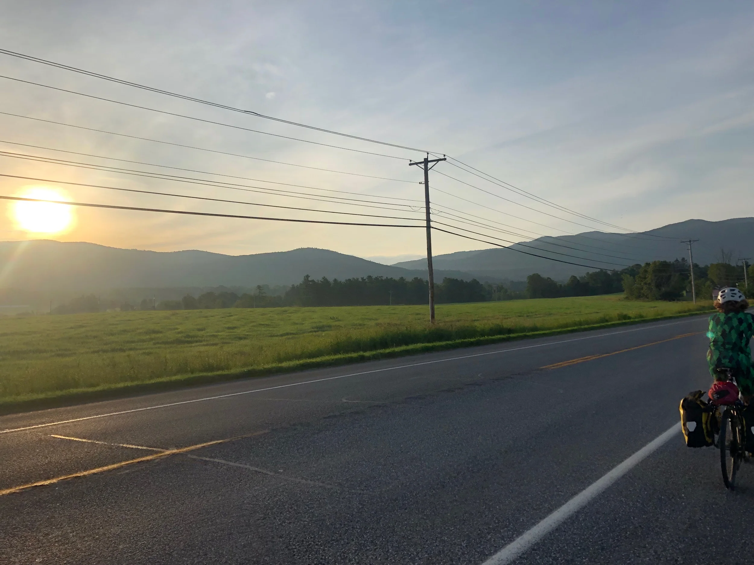 Waking up and riding with the sun