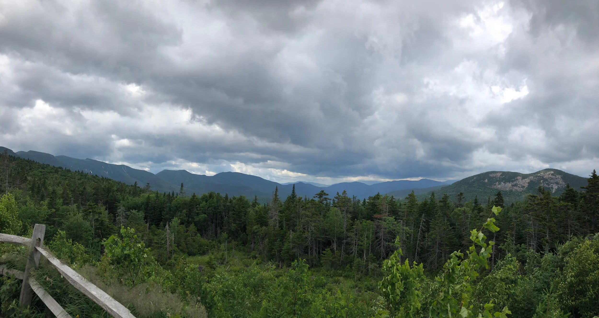 Storm clouds over the White Mountains
