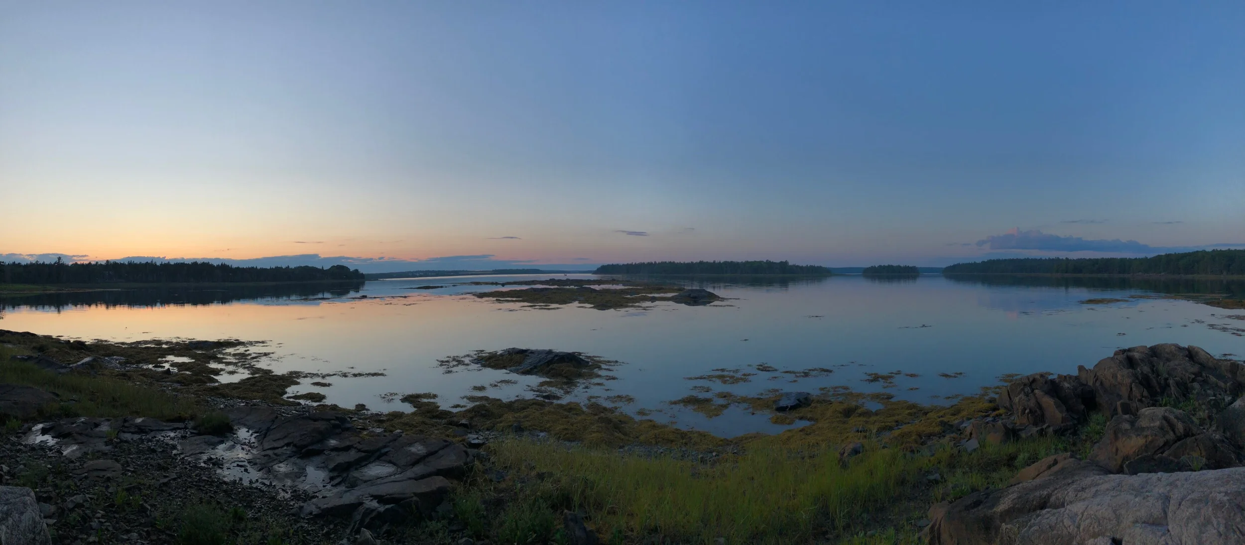 Sunset on Desert Island