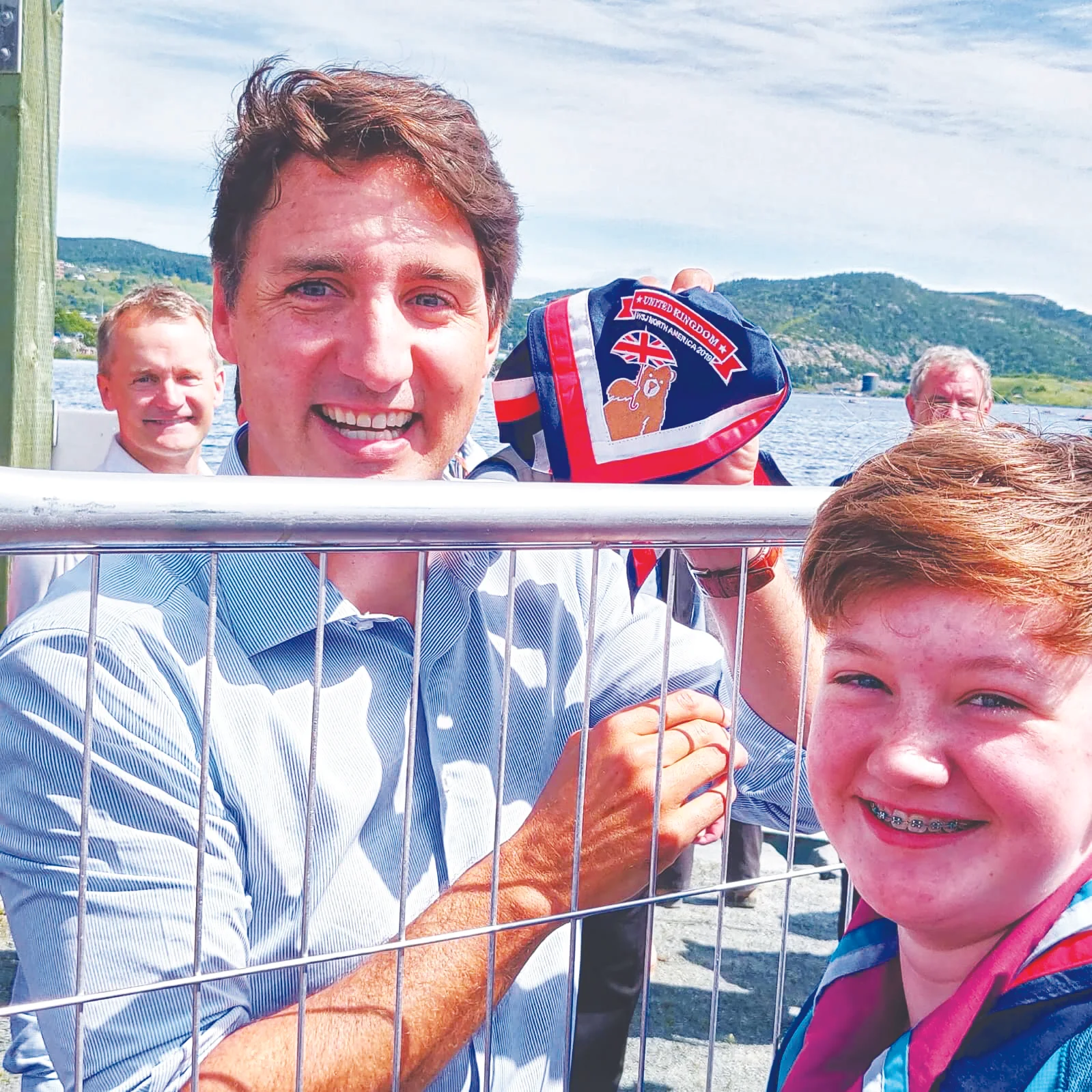 British Scout Jennifer Dudman got an unexpected and closeup meeting with Prime Minister Justin Trudeau at the Royal St. John’s Regatta.