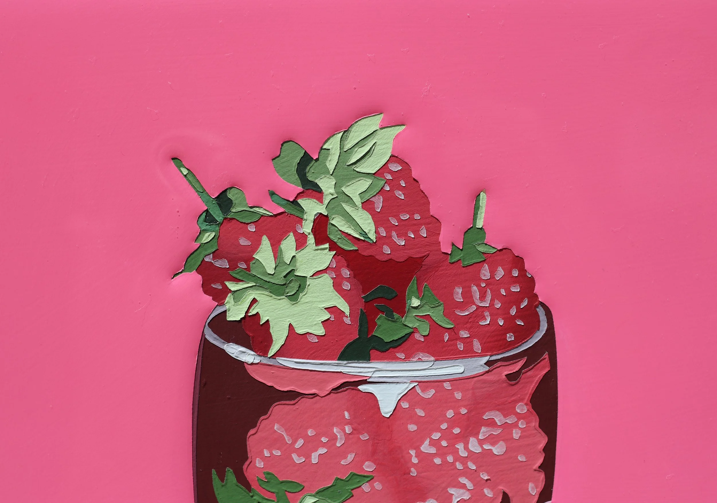 A La Carte: Strawberries in Water Glass