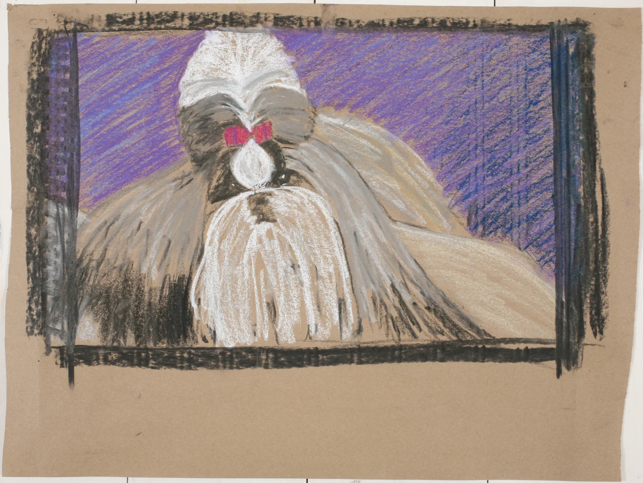 SHIH TZU PASTEL STUDY II