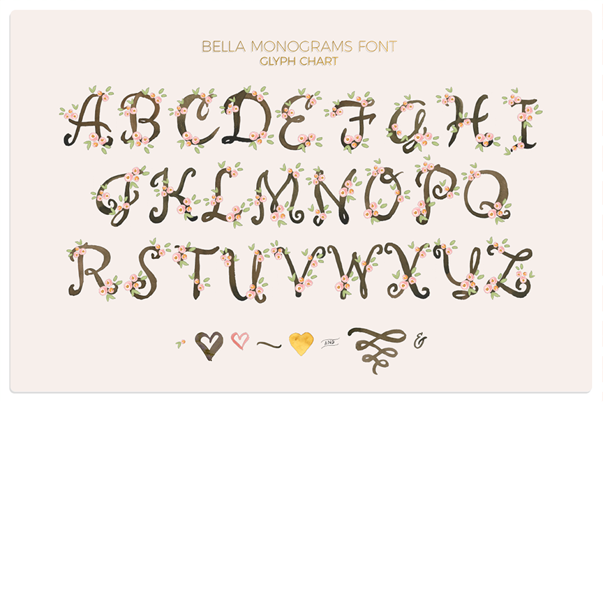 CK Bella Monograms font chart.png