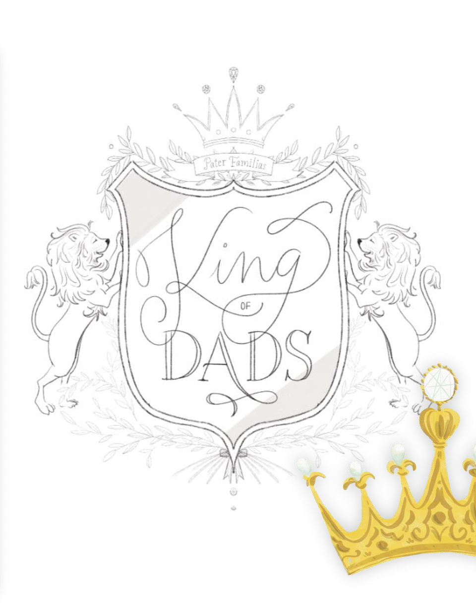 King of Dads developmental sketch